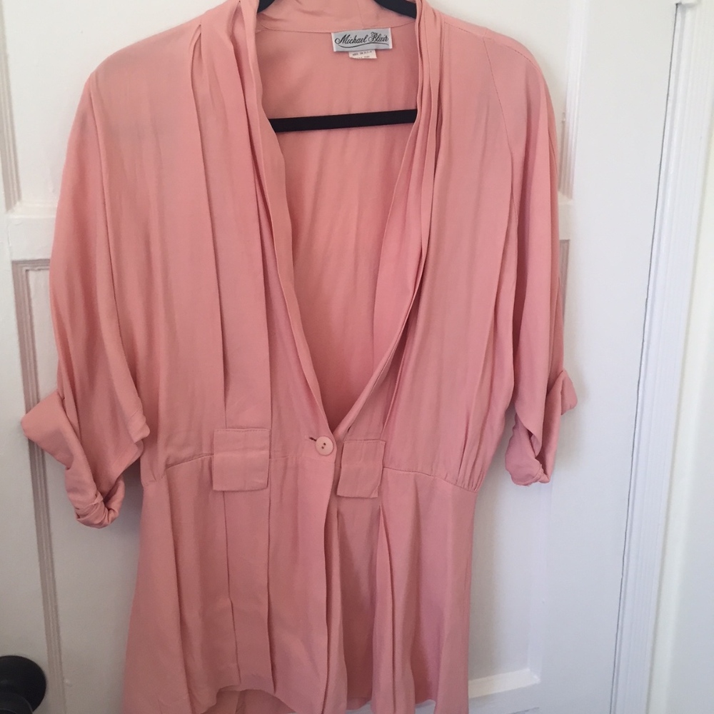 Vintage Women's Blazer Pink Size M.